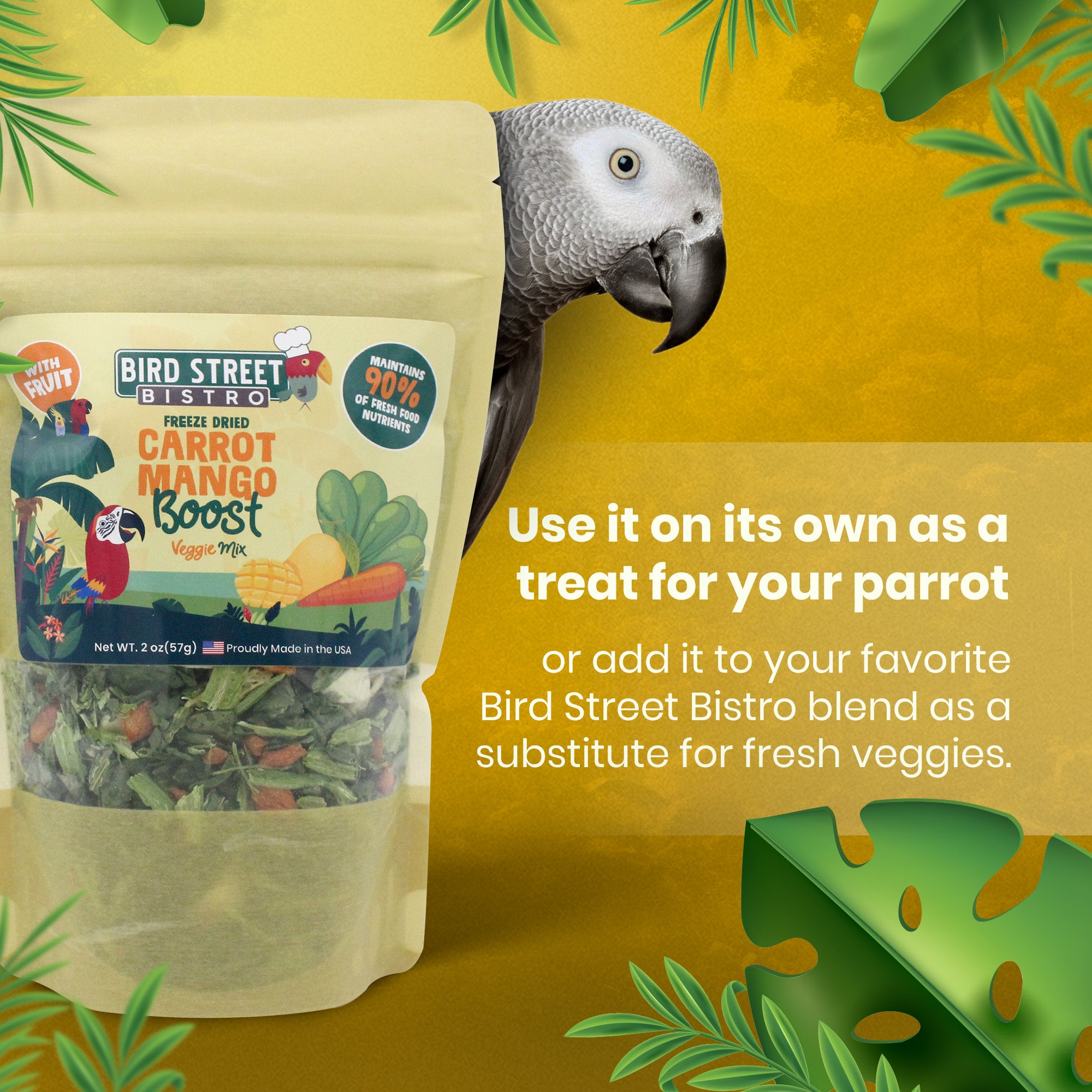 Carrot Mango Boost - Parrot Veggies Mix