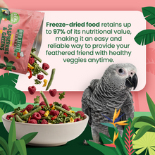 Load image into Gallery viewer, Raspberries &amp; Greens Boost- Parrot Veggies Mix
