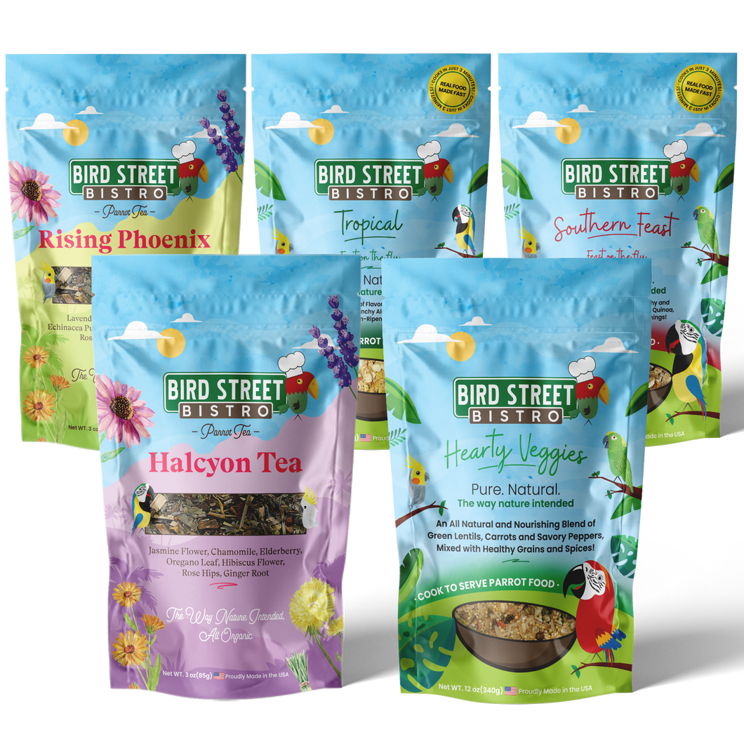 Parrot Food & Tea Starter Pack – Bird Street Bistro