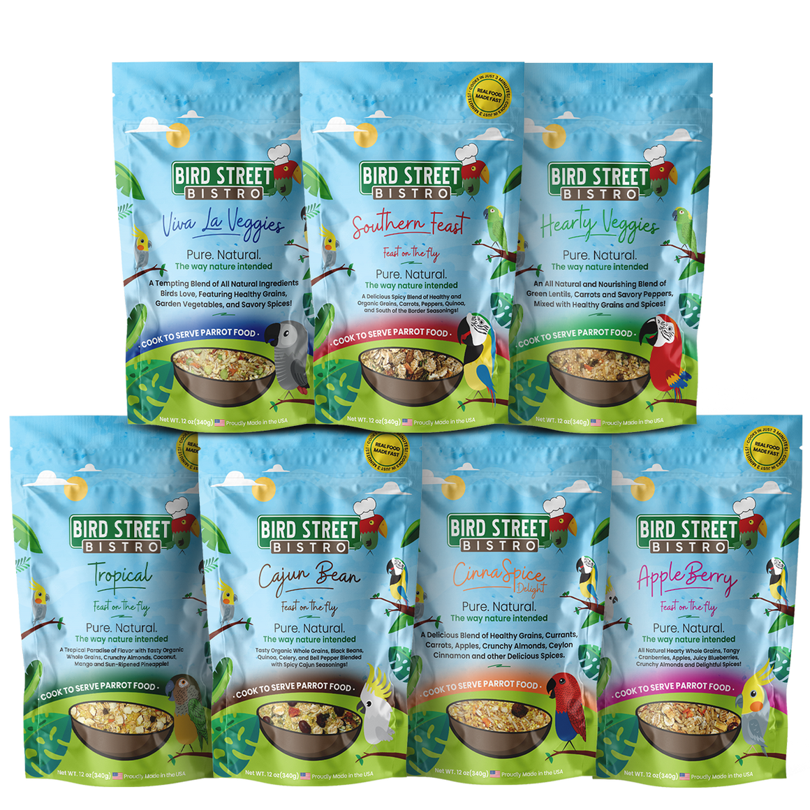 Parrot Food Variety Pack
